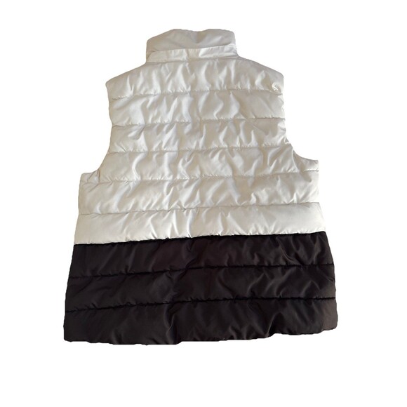 Ladies Calvin Klein Performance Black/White Puffer Vest W/6 Pockets Size Large - Picture 6 of 6